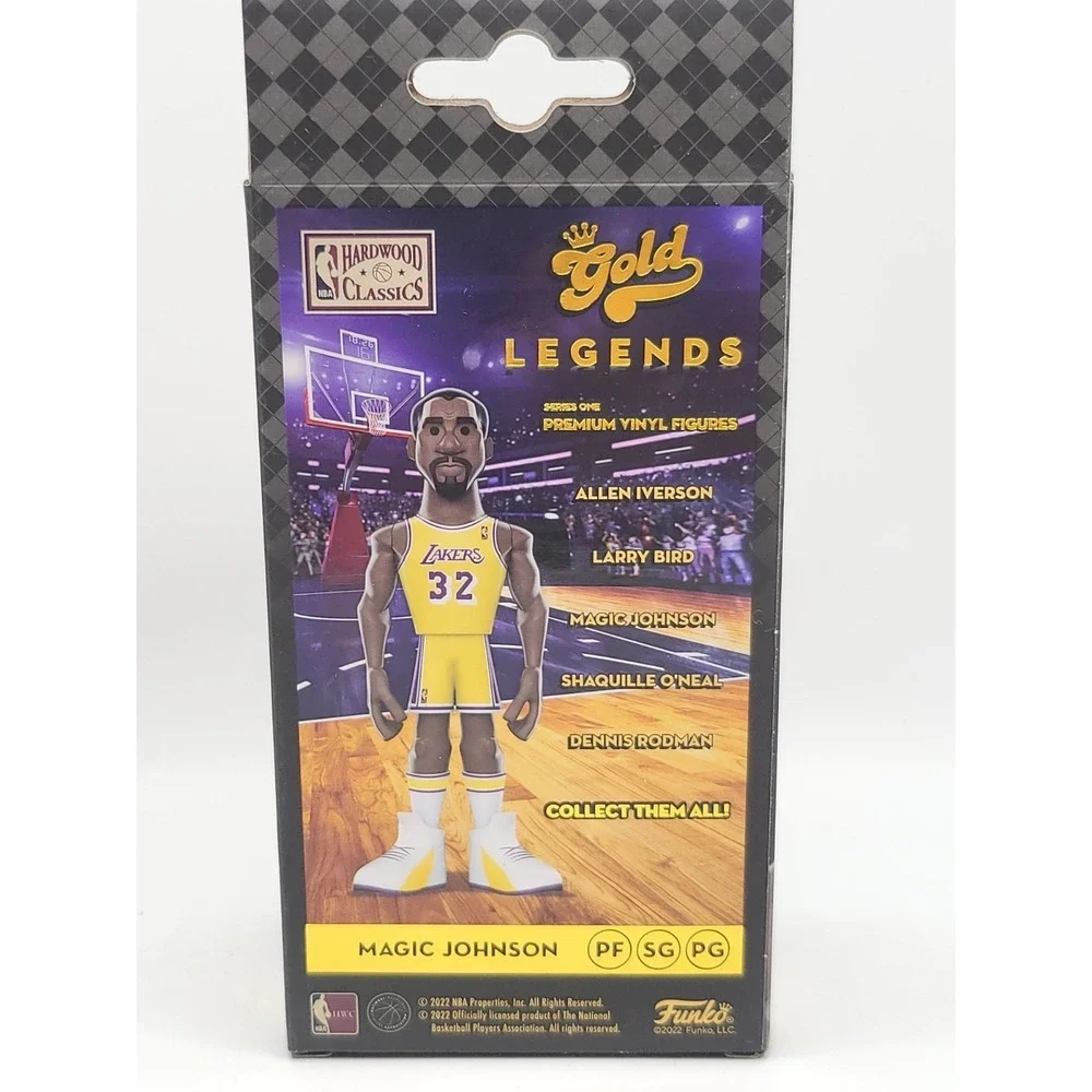 Funko Gold Magic‎ Johnson Lakers Premium Vinyl Figure NBA Hardwood Classics New